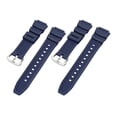 thumbnail image 1 of Correa de goma para reloj, hebilla de acero inoxidable para AE-1300 AE-1000W Sgw-300H Argenta azul oscuro Yuyangstore correa de reloj, 1 of 7