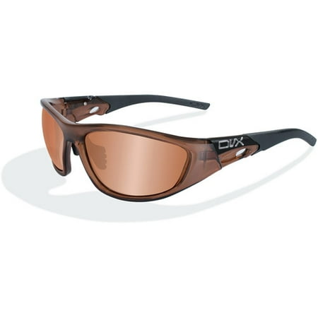 DVX Space Bronze Flash Lens/ Smoke Brown Crystal Frame Sunglasses