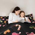 thumbnail image 5 of Castle Fairy 3-Piece Full Size Comforter Set - Tree Gingerbread Christmas Print, 5 of 8