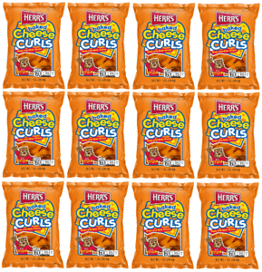 Herr's Baked Puffed Cheese Curls 1 oz. (Pack of 12 )