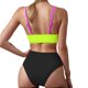 thumbnail image 4 of Traje de Baño de Bikini de Mujer 2025 Primavera/Verano Nuevo Color Sexy Bloqueado Conjunto de Traje de Baño Dividido para la Playa, 4 of 9