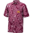 thumbnail image 2 of Men's Colosseum Maroon Minnesota Golden Gophers The Dude Camp Button-Up Shirt, 2 of 3