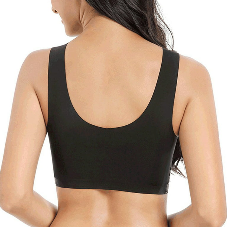 Women Lace Trim Sports Bras Criss-Cross Back Yoga Bralette Wirefree Padded  Active Workout Bra Crop Tank Tops 