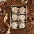 thumbnail image 5 of 6Pcs Flocking Christmas Ball Ornaments Set Shatterproof Xmas Tree Decorations, 5 of 9