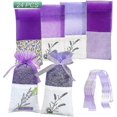 thumbnail image 2 of 24 Pieces Lavender Bags Empty Bags Purple String Gauze For Lavender, And Herbs, 2 of 5