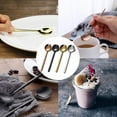 thumbnail image 3 of Zhuge cucharas de café, minicucharas de postre, cucharillas de té, mango esmerilado de acero inoxidable para postre, té, café, helado, pastel, sopa, 5,9 x 1,2 pulgadas, 4 colores, 3 of 4