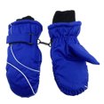 thumbnail image 2 of Hpapadks Kids Snow Gloves Winter Girls Boys Thick Warm Waterproof Snowboarding Solid Gloves Baby Mittens Blue One Size, 2 of 2
