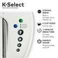 Keurig KSelect SingleServe KCup Pod Coffee Maker, Matte White
