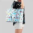 thumbnail image 4 of Toystoory Bolsa de artesanía 600D Oxford tela bolsa de almacenamiento impermeable con múltiples bolsillos para ganchillo punto de cruz proyecto y De coser Toystoory HA013176-00, 4 of 6