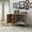 White & Walnut, variant on HighSound Cat Litter Box Furniture Enclosure, Hidden Kitty Litter Cat House with Hidden Plug, Indoor Cat Washroom Side Table Cat House, Large Wooden Enclused Litter Box House, Black & Walnut