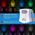thumbnail image 2 of FYBTO Toilet Light 2 Packs, 8 Colors Motion Sensor Glow Bowl Night Light, Sensitive Light Detection. Sleep Friendly, Bright Enough, Potty Train, Nighttime Guide to Use Toilet for All Ages, 2 of 5