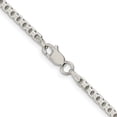 thumbnail image 3 of 925 Sterling Silver Box Chain Styles Necklace 2.5 mm 8 Sided Diamond-cut 18 inch, 3 of 4