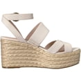 thumbnail image 6 of Nine West Womens Kushala Leather Open Toe Casual Platform Sandals, 6 of 6