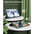 thumbnail image 6 of KOMI Case Fit Samsung Galaxy Tab A7 Lite 8.7-Inch 2021 Release Tablet, Slim Lightweight Smart Case Trifold Stand Case with Soft TPU Translucent Frosted Back Shell for Galaxy Tab A7 Lite,Black, 6 of 8