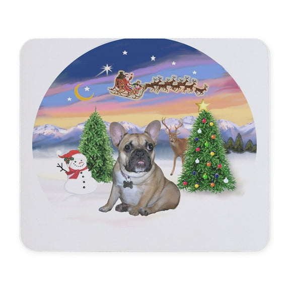 CafePress - Take Off French Bulldog Puppy Mousepad - Non-slip Rubber Mousepad, Gaming Mouse Pad