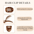 thumbnail image 6 of New flat retro elegant oval hair clip with a back of the head disc and a curved arc-shaped design, featuring a shark clip for girls' hair accessories and headwear, 6 of 14