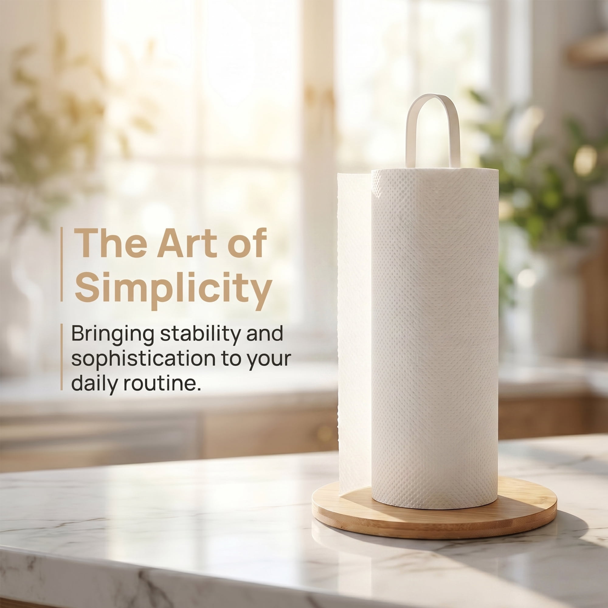 Unique Bargains Paper Towel Holder Countertop Base Dispenser Metal White A 10.2x6.3inch