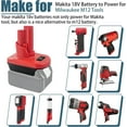 thumbnail image 3 of M18 to M12 Battery Adapter - Convert 18V/20V to 12V for Milwaukee, DeWalt & Makita Tools, 3 of 3