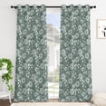 thumbnail image 4 of Tchckioa Boho Floral Blackout Curtains,Thermal Insulated Grommet Window Drapes for Apartment,2 Panels,42x96, 4 of 9