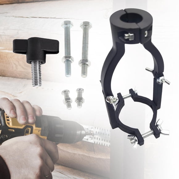 Adaptador de broca para agujeros cuadrados, diámetro de abrazadera entre 38mm y 55mm, profesional negro con 5x partes Cola Adaptador de broca