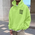 thumbnail image 2 of Bjutir Mens Fall Winter Hoodis Sweatshirts Fashion Casual Long Sleeved Hooded Sports Tops Mint Green M, 2 of 8
