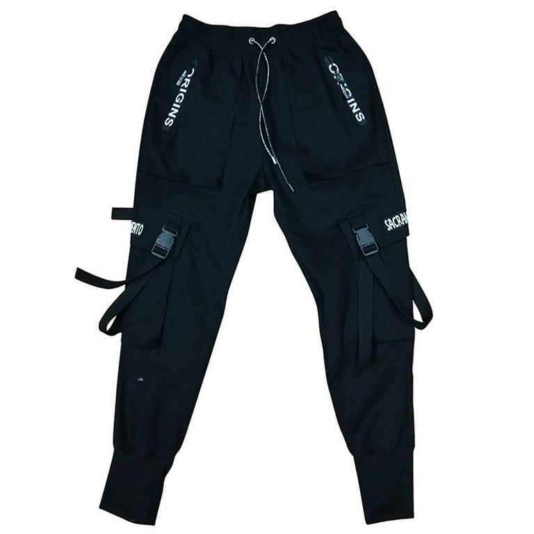 Niepce Inc Black Streetwear Men's Techwear Pants - Walmart.com