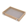 thumbnail image 4 of Jewelry Box Wooden Earring Organizer Tray for Store Display Bedroom Showcase No Grid Gray, 4 of 8