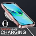 thumbnail image 3 of JETech 3 in 1 Case for iPhone 13 6.1-Inch, with 2-Pack Screen Protector and 2-Pack Camera Lens Protector, Full Coverage Tempered Glass Film, Shockproof Bumper Phone Cover (Rose Gold), 3 of 7
