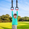 thumbnail image 2 of Gymnastic Rings Exercise Strength Training Equipment Pull Up Fitness Ring with Strap Safe Load Bearing 200KG, 2 of 8