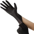 thumbnail image 3 of Guantes desechables AGAG de nitrilo negros, 100 unidades, sin látex, 3 of 6