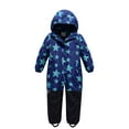 thumbnail image 1 of WEAIXIMIUNG Toddler Snowsuit 2T Children's Boys Ski Suit Thermal Ski Overall Winter Warm Snow Overall Windproof Winter Suit with Removable Hood Mud Suit Outdoor Softshell Suit, 1 of 4