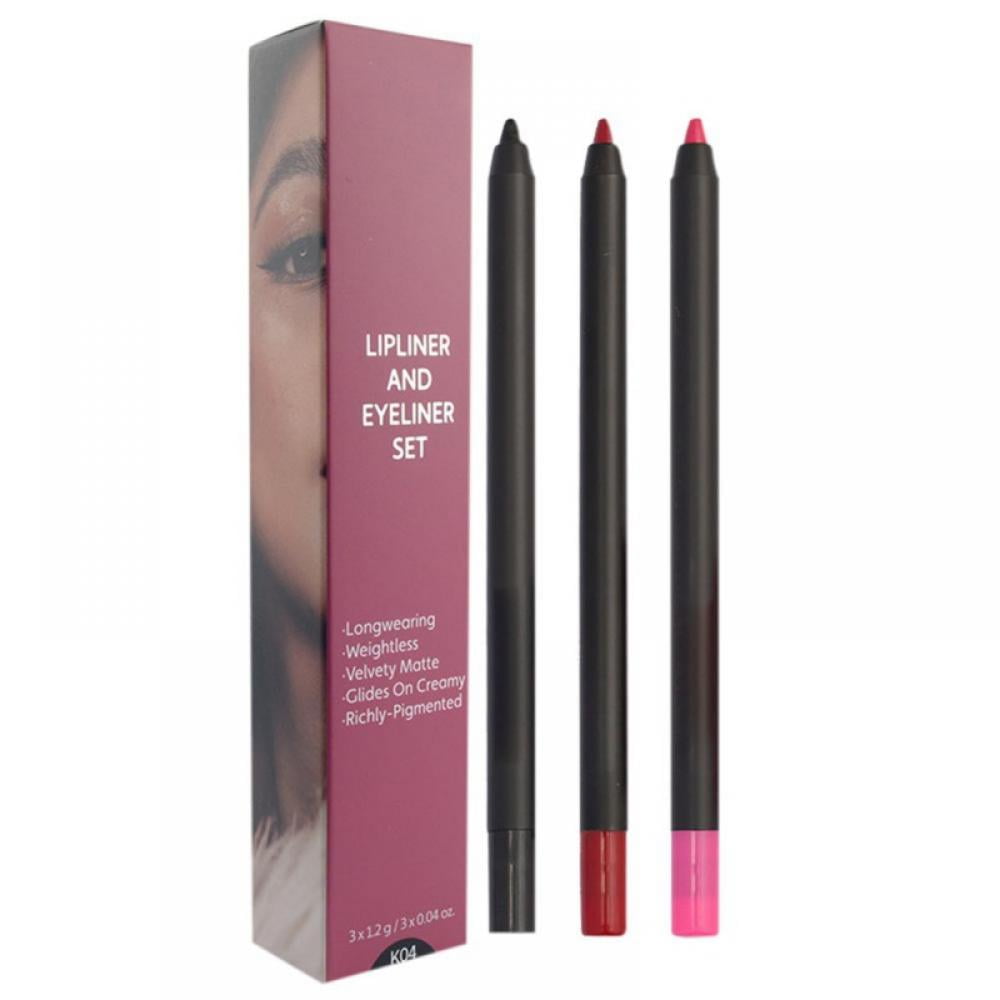 Lip Liner & Eyeliner Set Smooth and Richly Pigmented Lipliner, Great