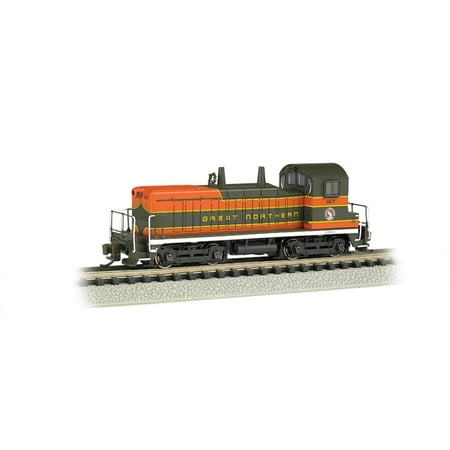 Bachmann Industries #147 EMD NW-2 Switcher Locomotive DCC Equipped Great Northern Train Car, N Scale
