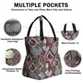 thumbnail image 3 of Pioneer Flower Drawstring Lunch Bag Women - Drawstring Lunch Bag Insulated for Work Office - Stain-Resistant Large Lunchbags for Women with Multi-Pockets, 3 of 6