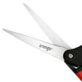 thumbnail image 2 of LIVINGO Fabric Spring Scissors, Professional Stainless Steel Heavy Duty Shears for Home Craft Sewing, 10” Red / Black, 2 of 7
