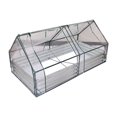 thumbnail image 3 of Cama de jardín elevada con cubierta Túnel de Resistente Cubierta protectora con 2 cremalleras grandes Transparente, 3 of 8
