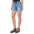 thumbnail image 3 of Earnest Sewn Womens Light Wash Mini Denim Shorts Riely 27, 3 of 4