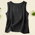 thumbnail image 5 of Shadoumai Women Cotton Linen Tank Tops Loose Fit Casual Sleeveless Summer Linen Shirts Lightweight Gauze Crewneck Camisole 2026, 5 of 6
