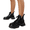 Black, variant on Mfakffe Platform Combat Boots Women Casual Thick-SoledLace-up Ankle Boots Non-slip and durable