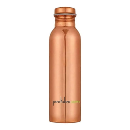 PEEKDEE Plain Copper Bottle Ayurveda Health Benefits Drinkware Leak Proof Water Bottle 950ML