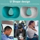 thumbnail image 5 of Inteprter Coche viaje aire vuelo inflable en forma de U almohada oficina siesta almuerzo descanso cuello 360 grados soporte cómodo cojín Juegos de cama gris claro flocado Inteprter HA009720-01, 5 of 6