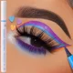 thumbnail image 3 of Lápiz Delineador de ojos líquido, maquillaje de ojos resistente al agua, rojo, azul, negro, colorido, cosmético de larga duración, mate, liso （Wine red 01, 3 of 5