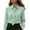 Light Green #181, variant on Women's Elegant Tie Office Shirts Long Sleeve Dressy Loose Lapel Blouse Color Block Business Casual Tops Light Green XL