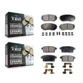 thumbnail image 1 of TEC Front Rear Ceramic Brake Pads Kit for Car Mazda Ford Edge CX-7 CX-9 Lincoln MKX KTC-100114, 1 of 10