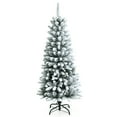thumbnail image 1 of Costway Árbol de Navidad artificial con bisagras y copos de nieve de 135 cm con 373 puntas mixtas, 1 of 4