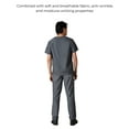 thumbnail image 5 of Members Only Men's Brighton V-Neck 3-Pocket Scrub Top With Double Chest Pocket - Graphite - L, 5 of 7