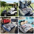 thumbnail image 6 of Golf Cart Seat Covers for 2 Seater,4th of July Microfiber Cart Seat Towel Blanket,Independence Day Blue Ombre Gnomes American Star Absorbent NonSlip Bench Seats Protector for Golf Course 51"x31", 6 of 9