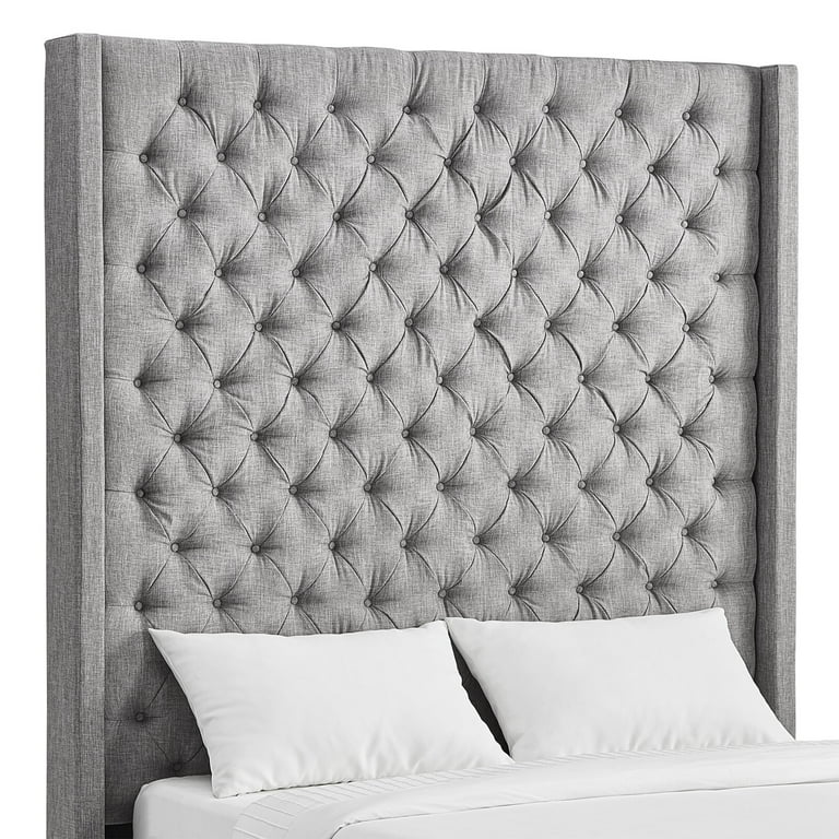 Monett Upholstered Wingback Headboard Assembly Required Overall 83.46 H x 8.7 D