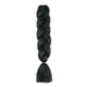 thumbnail image 1 of XmhyTop-A Extensiones de cabello trenzado ombré de 60 cm, 3 piezas de cabello trenzado sintético de color sólido para peinados diarios y de fiesta, color verde negro., 1 of 5