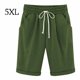 thumbnail image 2 of Qarigey Pantalones cortos Cintura elástica Pantalones cortos sueltos Pantalones Cintura elástica Sueltos Trajes de verano para mujer Prendas para la parte inferior del cuerpo Verde oscuro 5XL Qarigey AP002089-57, 2 of 5